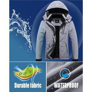 Women's Plus Size Warm Winter Coat‎ Hooded Waterproof Ski Jacket Mountain